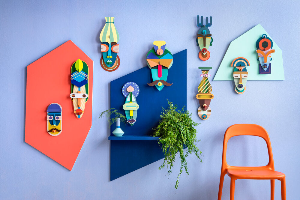 Lamu maske vægdekoration